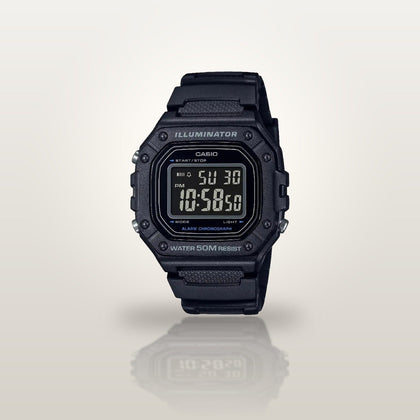 Reloj Hombre CASIO W-218H-1BVDF Digital Negro, Pantalla Invertida, Illuminator - imagen 2