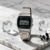 Reloj Hombre/Mujer CASIO A158WA-1DF Vintage Digital, Caja Plateada, Brazalete de Acero - imagen 2