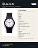 Reloj Hombre CASIO MQ-24-7BLDF Clásico Cuarzo, Esfera Blanca, Correa de Resina Negra - imagen 5