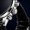 LIGE Chronos Silver Black - detalle de la corona