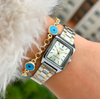 Reloj Mujer CASIO ANALOGO Cuadrado Dorado Rectangular