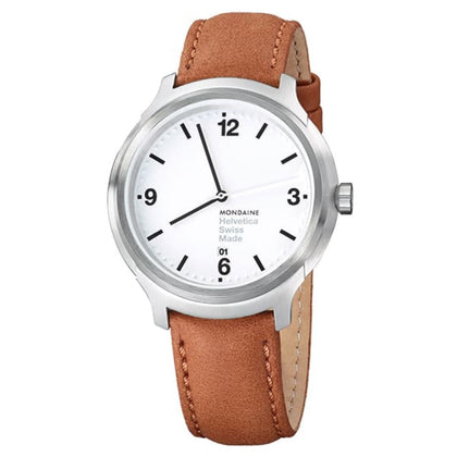 Reloj MONDAINE HELVETICA No1 BOLD 43 mm MH1.B1210.LG - HBW Zurich Relojes (2)