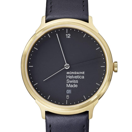 Reloj MONDAINE HELVETICA No1 LIGHT 38 mm MH1.L2221.LB - HBW Zurich Relojes (1)