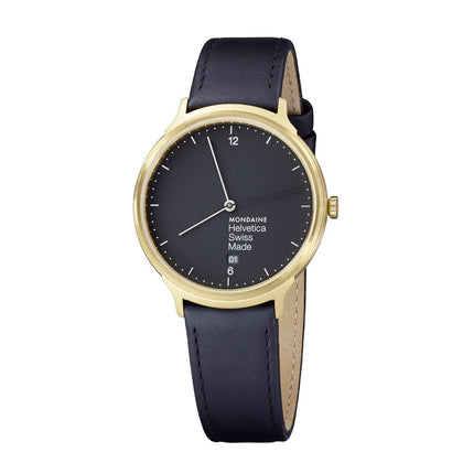 Reloj MONDAINE HELVETICA No1 LIGHT 38 mm MH1.L2221.LB - HBW Zurich Relojes (2)