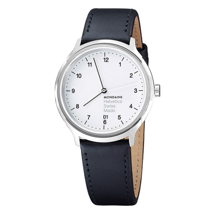 Reloj MONDAINE HELVETICA No1 REGULAR 40 mm MH1.R2210.LB - HBW Zurich Relojes (2)