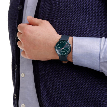 Reloj MONDAINE DOPPIO 41 mm MLE.41240.LDV - HBW Zurich Relojes (2)