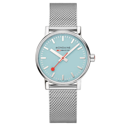 Reloj MONDAINE EVO2 TURQUOISE LAKE 35 mm MSE.35140.SM - HBW Zurich Relojes (1)