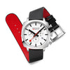 Reloj MONDAINE GRAND CUSHION 41 mm MSL.41410.LBV.SET - HBW Zurich Relojes (9)