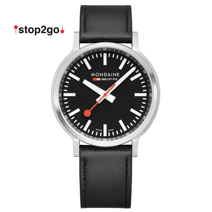 Reloj MONDAINE STOP2GO 41 mm MST.41020.LBV.2SE - HBW Zurich Relojes (1)