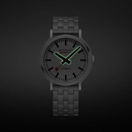 Reloj MONDAINE ORIGINAL AUTOMATIC 41 mm MST.4161B.SJ - HBW Zurich Relojes (2)