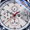 Reloj Pagani Tornato - macro de la esfera y logo