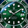Pagani Submariner Green - macro de la esfera