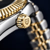 Pagani Datejust Dorado Black - detalle de la corona