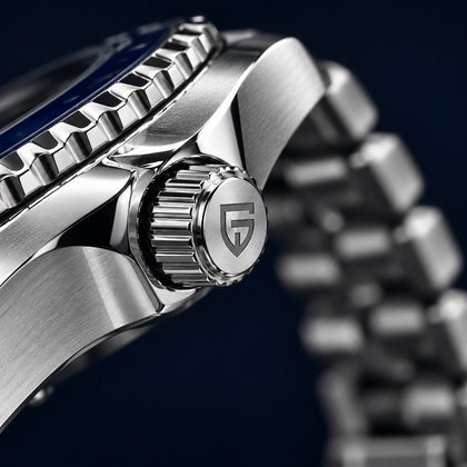 Pagani GMT Pepsi - detalle de la corona
