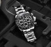 Reloj Hombre PAGANI DAYTONA BLACK, Sport Cuarzo Acero Inoxidable Cristal de Zafiro