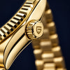 Pagani Day-Date President Gold - detalle de la corona