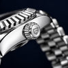 Pagani Datejust President Black - detalle de la corona