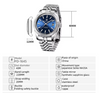 Reloj PAGANI DATEJUST PRESIDENT BLUE Automático Cristal de Zafiro