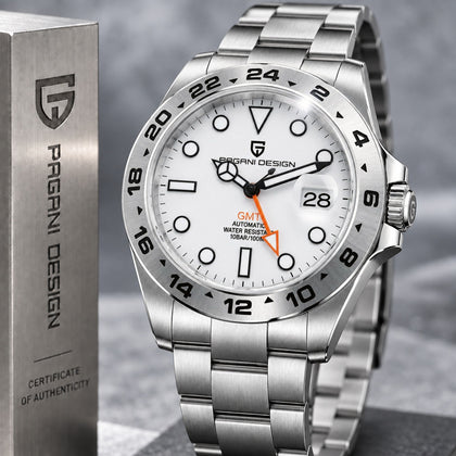 Reloj Hombre PAGANI GMT EXPLORER 2 Automático Cristal de Zafiro