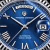 Pagani Dateday President Blue 36mm - macro de la esfera
