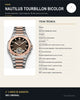 Reloj Hombre PAGANI NAUTILUS TOURBILLON Automático Corazón Abierto Bicolor, Sumergible 100m - imagen 5
