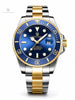 Reloj Hombre PAGANI SUBMARINER Automático Bicolor Acero y Oro, Esfera Azul, Sumergible 100m - imagen 1