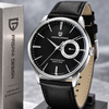 Reloj Hombre PAGANI ESTRATO Clásico Cuarzo Maquinaria Seiko Cuero Negro Genuino