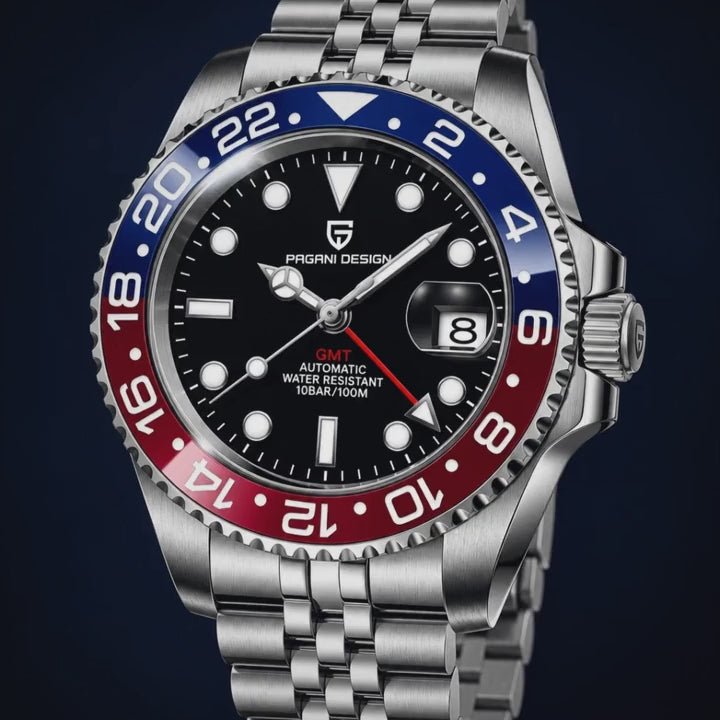 Video de detalle del reloj Pagani GMT Pepsi
