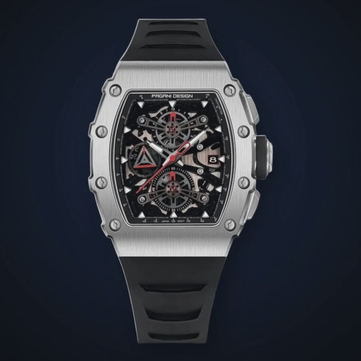 Video de detalle del reloj Pagani F1 Black