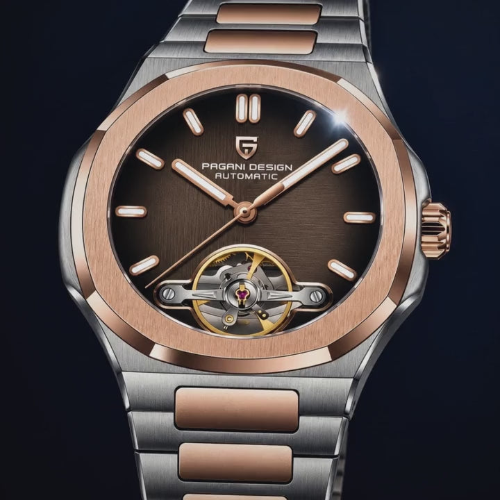 Video de detalle del reloj Pagani Nautilus Tourbillon Bicolor