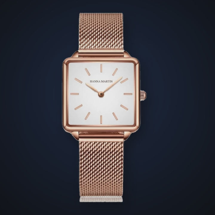 Video de detalle del reloj Hannah Martin Almendra Dorado