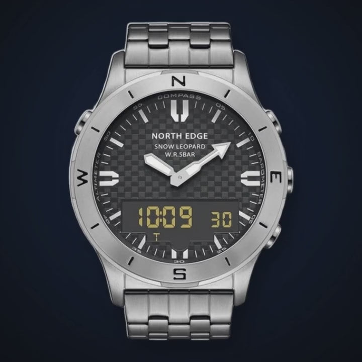 Video de detalle del reloj North Edge Snow Leopard