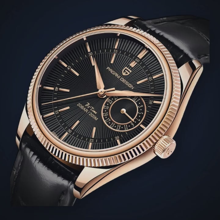 Video de detalle del reloj Pagani Cellini Black-Gold