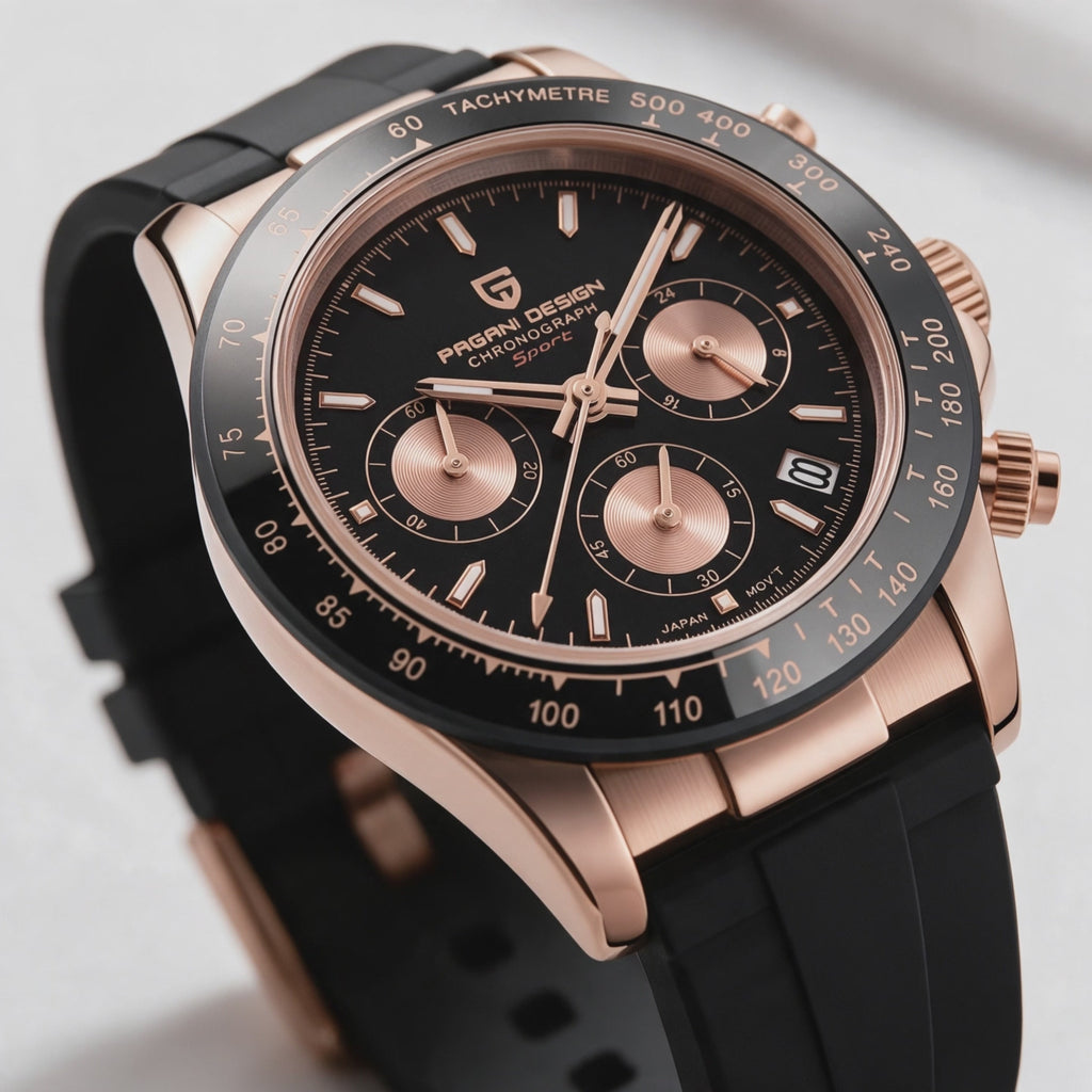 Video Pagani Daytona Rose Gold Black