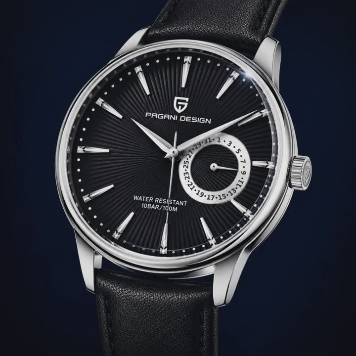 Video de detalle del reloj Pagani Estrato Negro