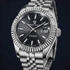 Video de detalle del reloj Pagani Datejust President Black
