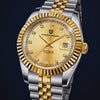 Video de detalle del reloj Pagani Datejust Dorado
