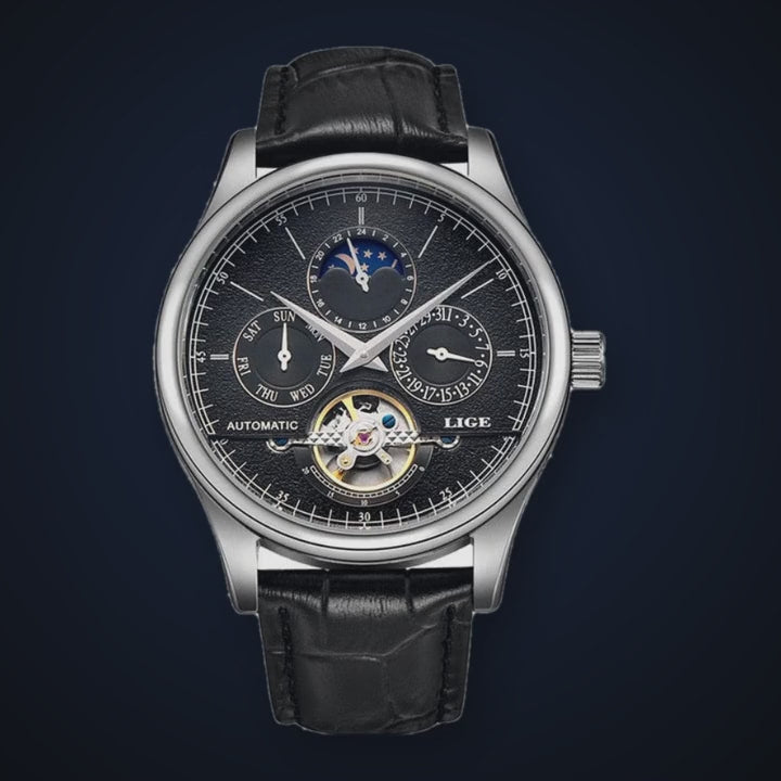 Video de detalle del reloj LIGE Estelar Black