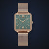 Video de detalle del reloj Hannah Martin Catalina Verde Oro Rosa