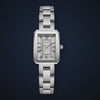 Video de detalle del reloj Hannah Martin Lupe Blanco Plateado