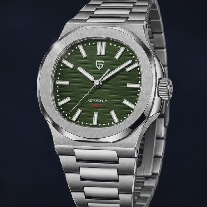 Video de detalle del reloj Pagani Nautilus Green