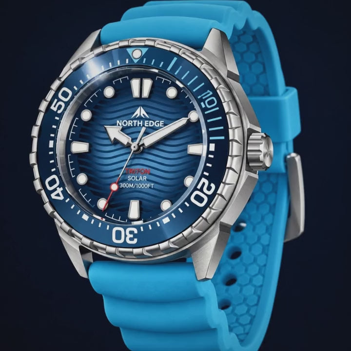 Video de detalle del reloj North Edge Triton Acero
