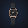 Video de detalle del reloj Hannah Martin Rita Negro Cuero