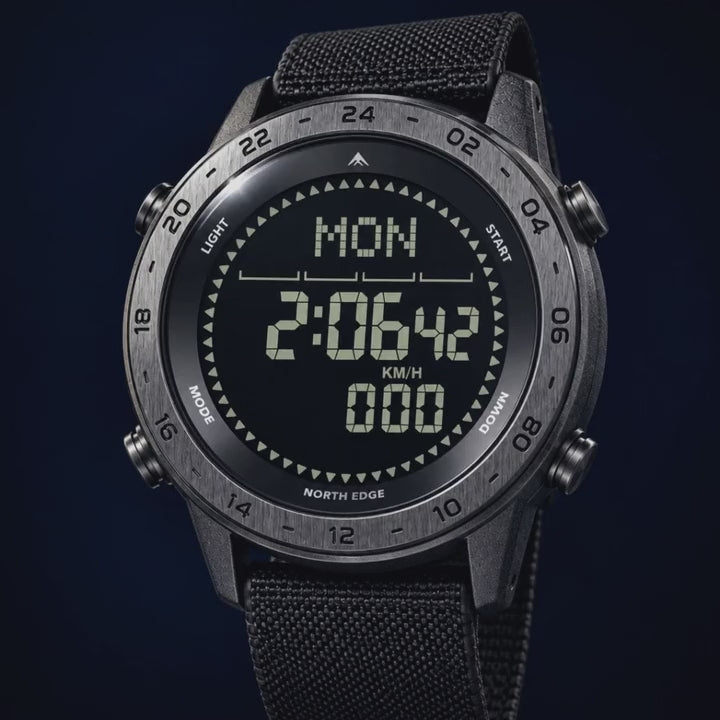 Video de detalle del reloj North Edge Tank 3