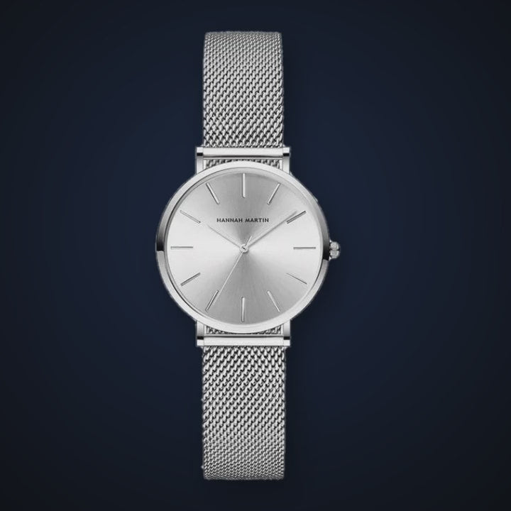 Video de detalle del reloj Hannah Martin Niva Silver