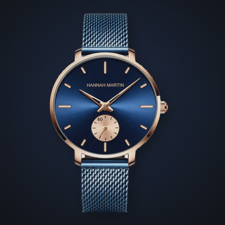 Video de detalle del reloj Hannah Martin Grace Blue Malla