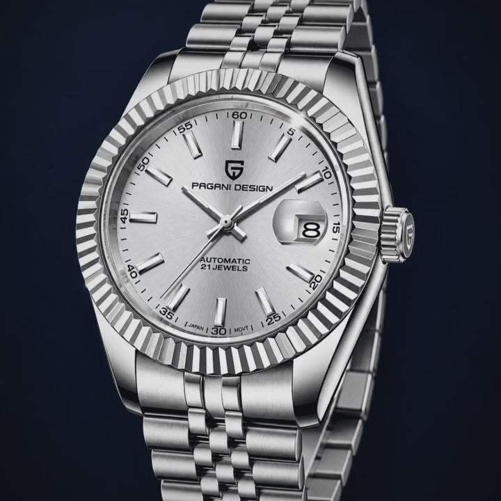 Video de detalle del reloj Pagani Datejust Clásico